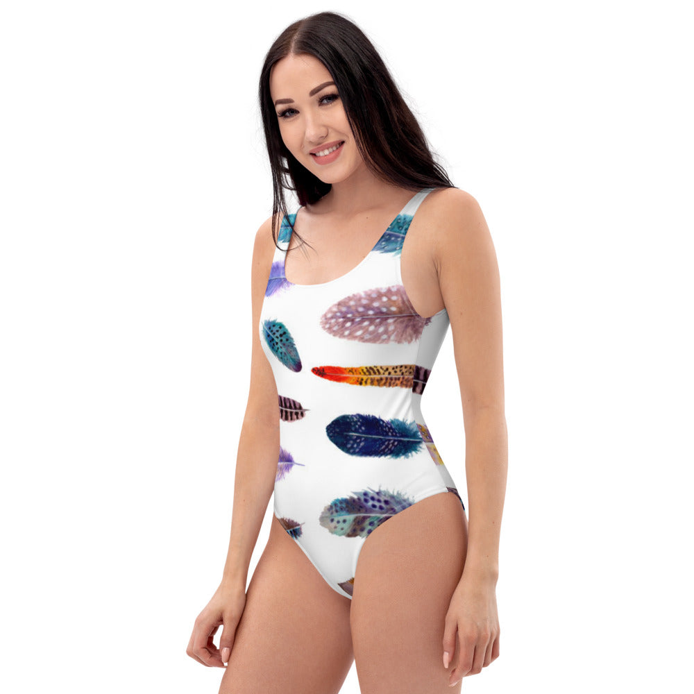 Feathers One-Piece Swimsuit
