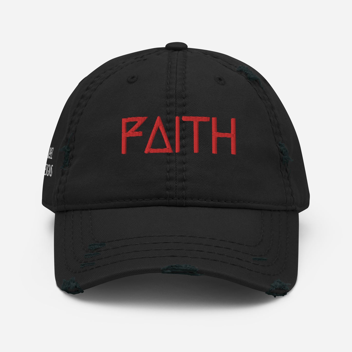 Faith Distressed Dad Hat