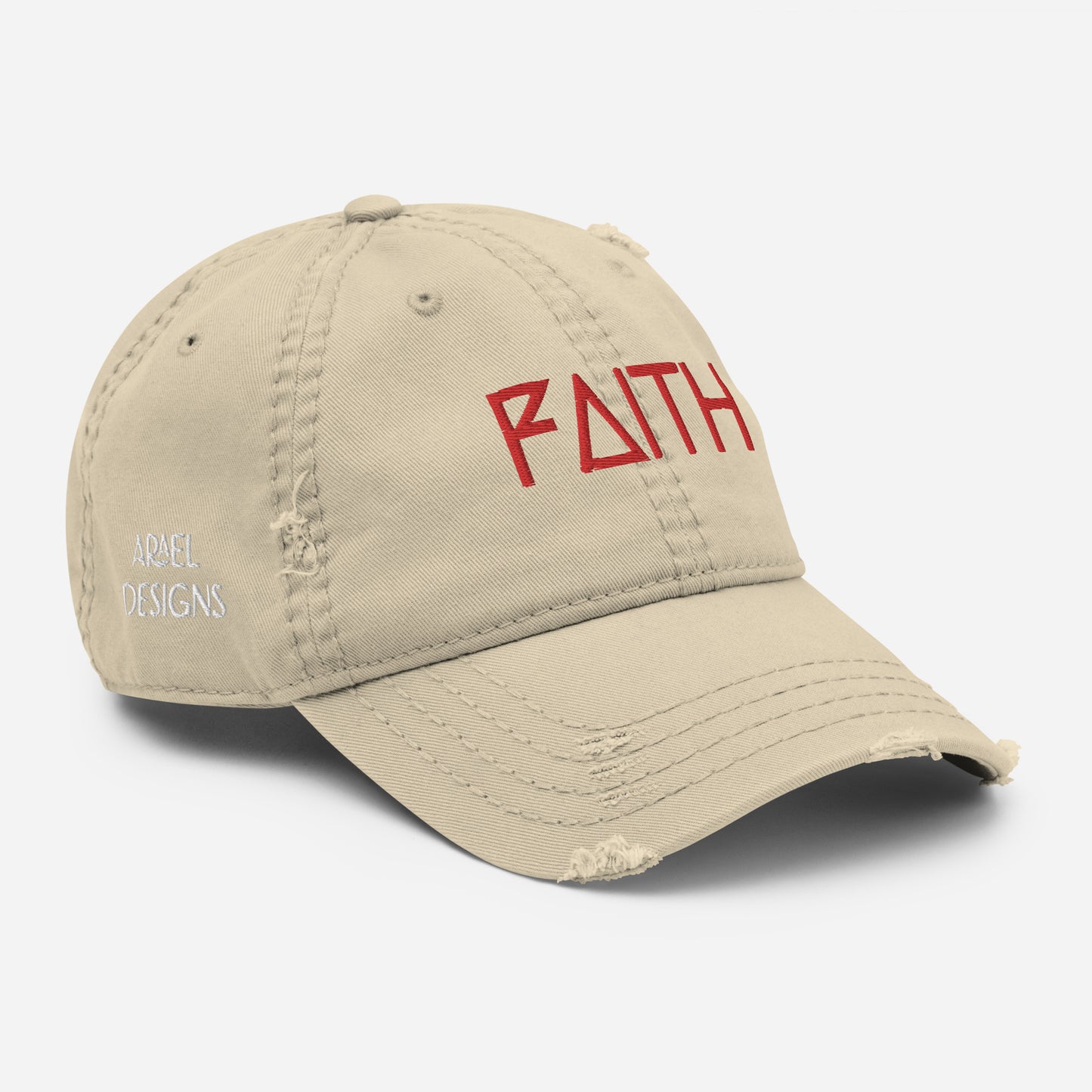 Faith Distressed Dad Hat