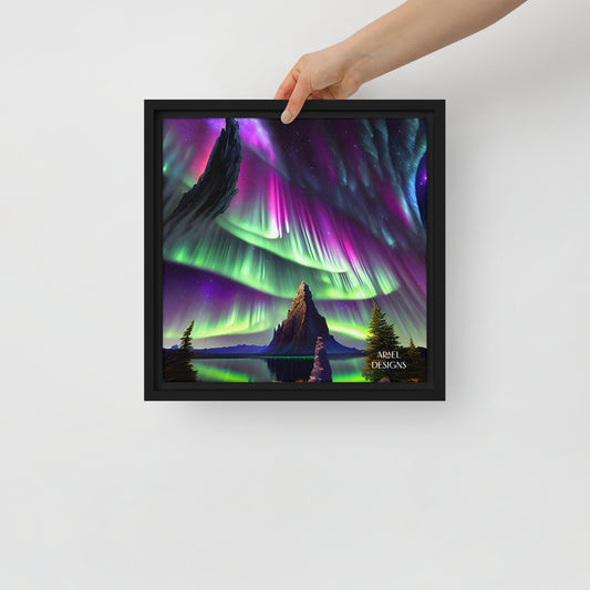 AI Aurora 2 Framed canvas